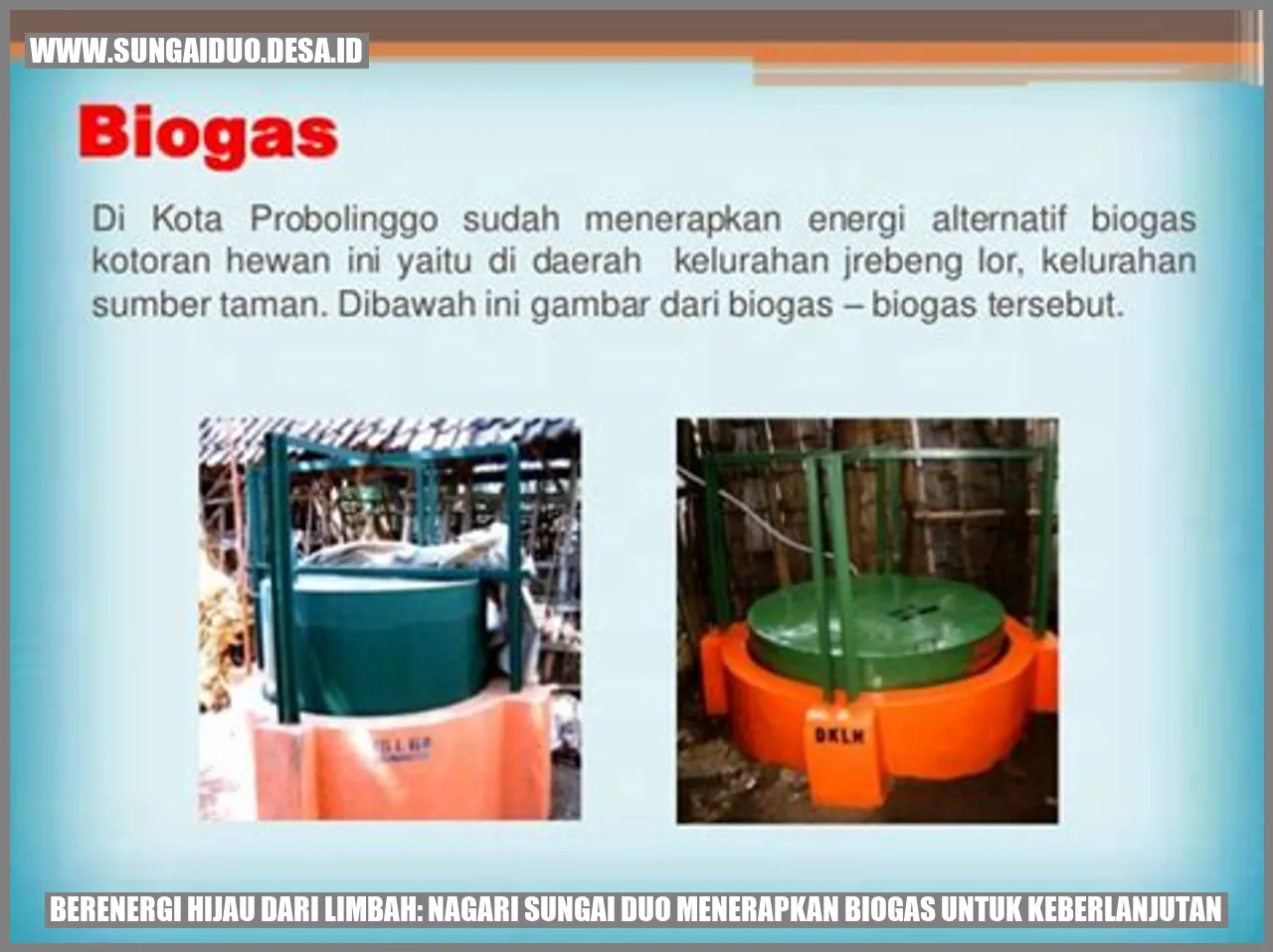 Berenergi Hijau dari Limbah: Nagari Sungai Duo Menerapkan Biogas untuk Keberlanjutan