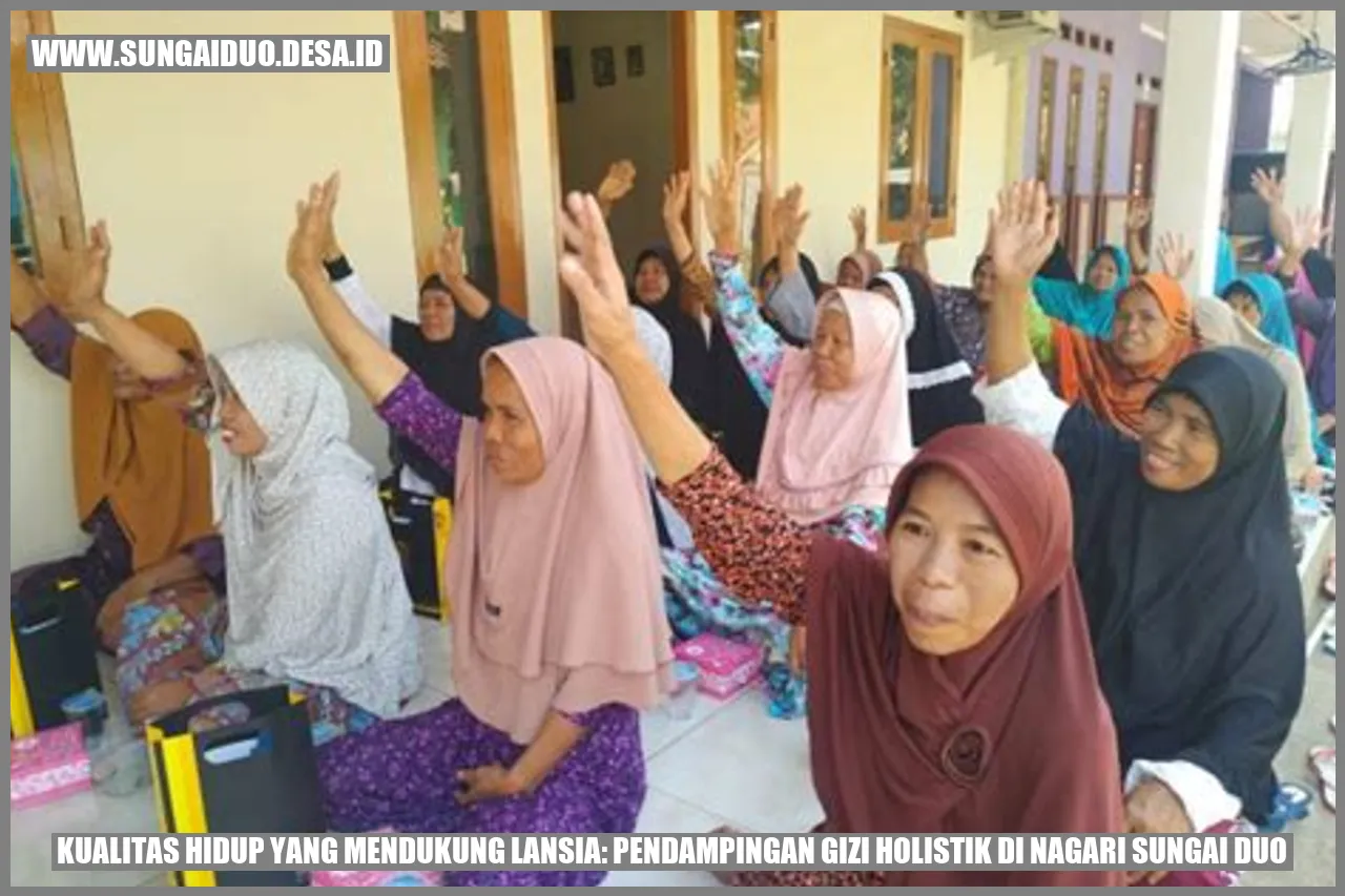 Kualitas Hidup yang Mendukung Lansia: Pendampingan Gizi Holistik di Nagari Sungai Duo
