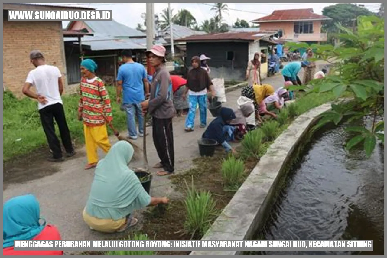 Menggagas Perubahan Melalui Gotong Royong: Inisiatif Masyarakat Nagari Sungai Duo, Kecamatan Sitiung
