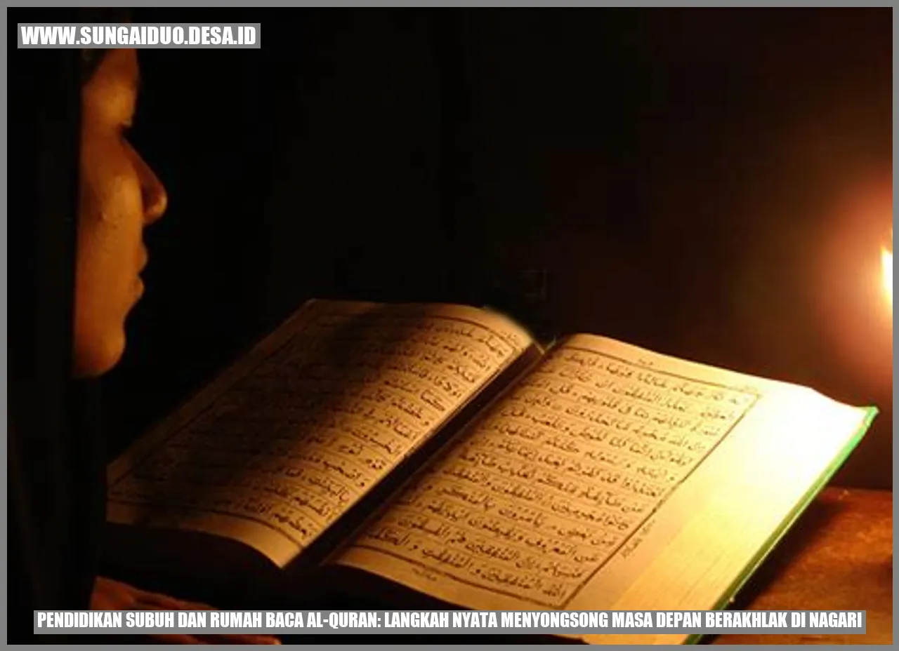 Pendidikan Subuh dan Rumah Baca Al-Quran: Langkah Nyata Menyongsong Masa Depan Berakhlak di Nagari
