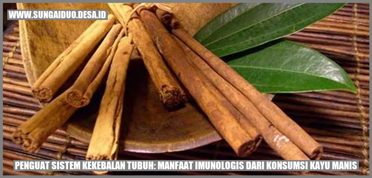 Penguat Sistem Kekebalan Tubuh: Manfaat Imunologis dari Konsumsi Kayu Manis